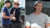 Patrick Schwarzenegger and Joseph, the illegitimate son of Arnold Schwarzenegger, photographed together playing sports